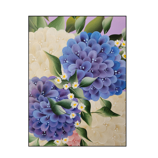 Canvas Round - Handpainted Original 50cm