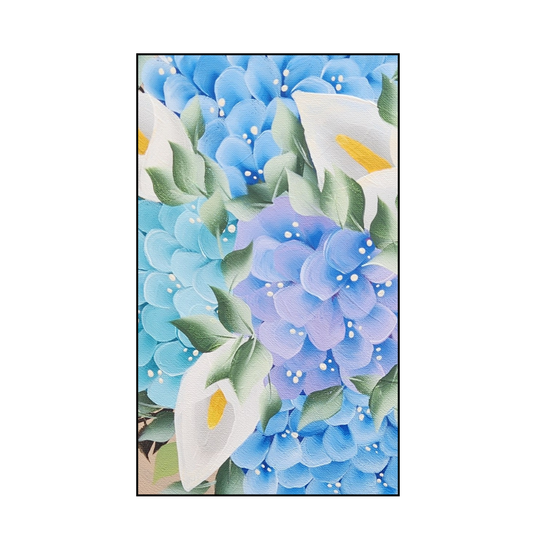 Canvas Round - Handpainted Original 40cm