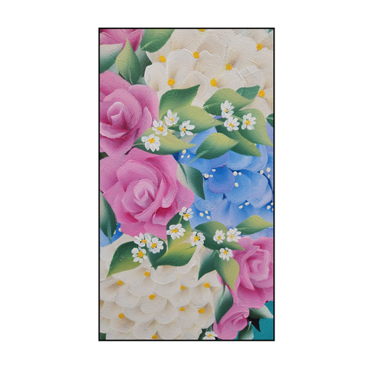 Canvas Round - Handpainted Original 40cm