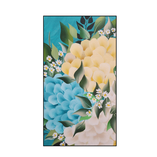 Canvas Round - Handpainted Original 50cm