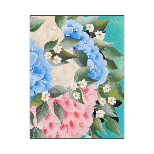 Canvas Round - Handpainted Original 40cm