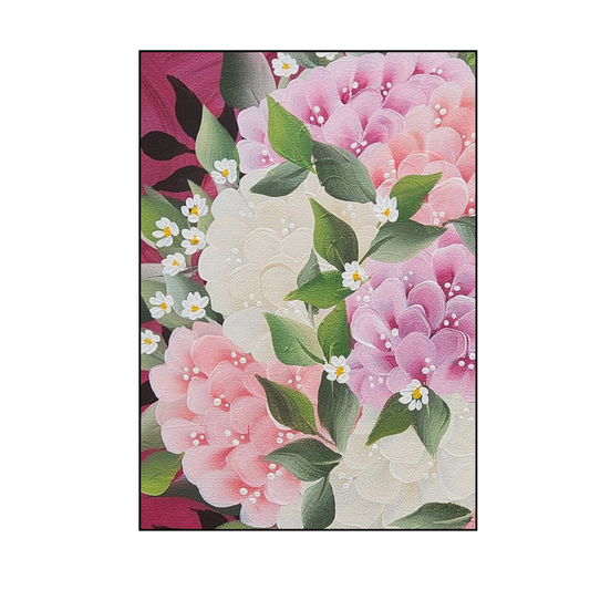 Canvas Round - Handpainted Original 40cm