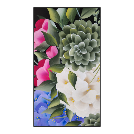 Canvas Round - Handpainted Original 50cm