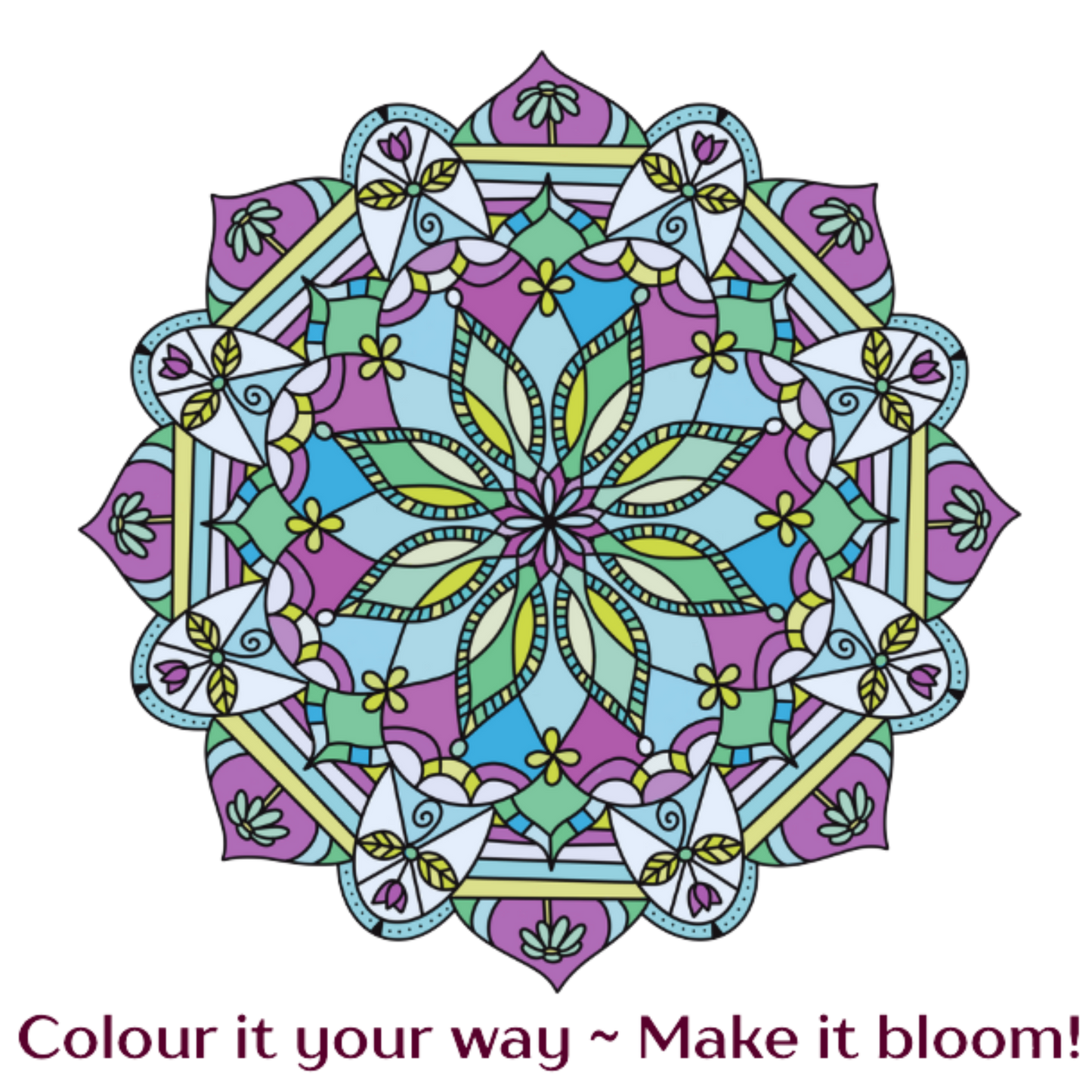 'Springtime Mandala' Bloom Board