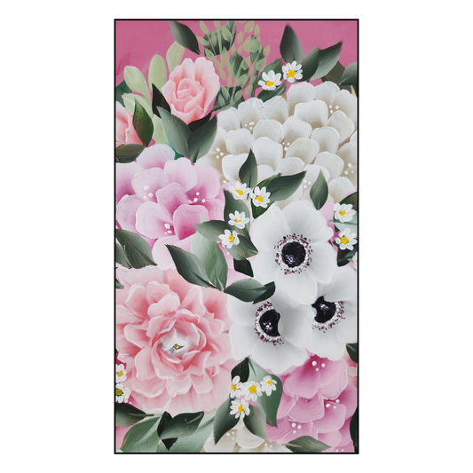 Canvas Round - Handpainted Original 50cm