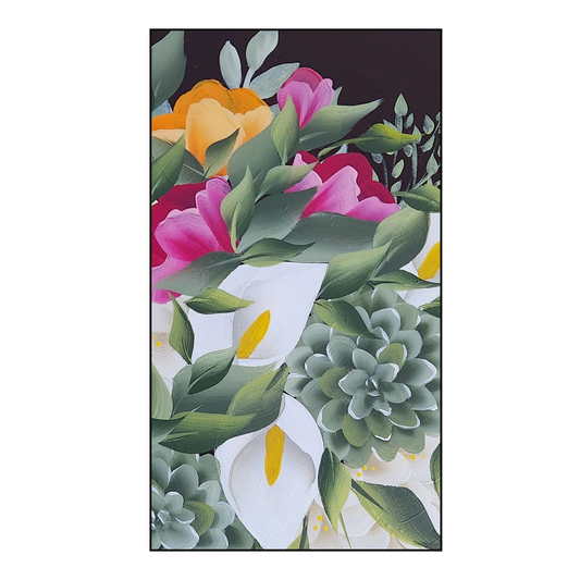 Canvas Round - Handpainted Original 50cm