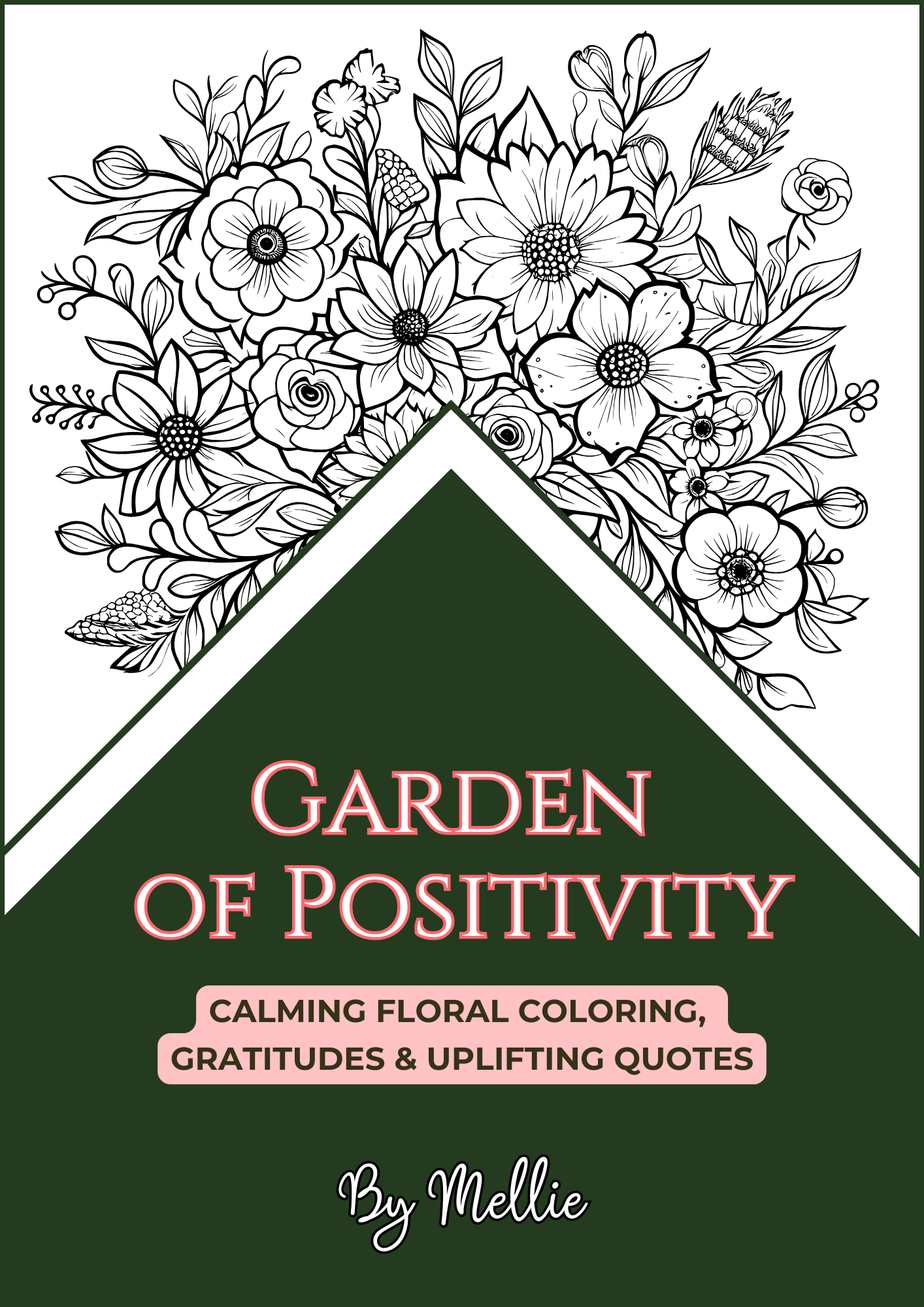 Garden of Positivity Coloring Book - PRINTABLE