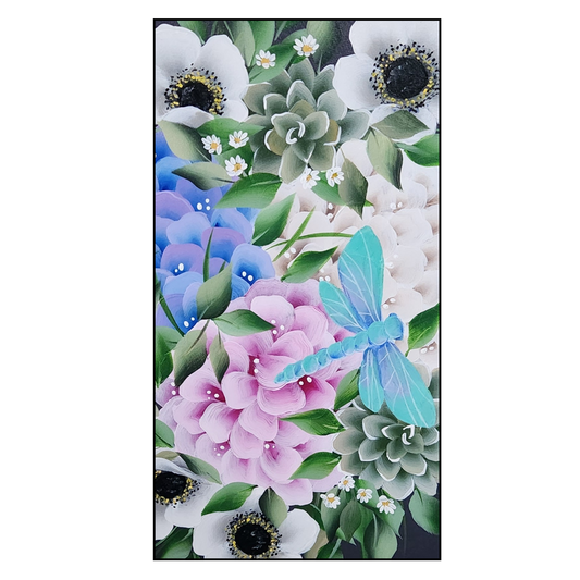 Canvas Round - Handpainted Original 50cm