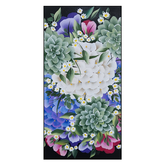 Canvas Round - Handpainted Original 50cm