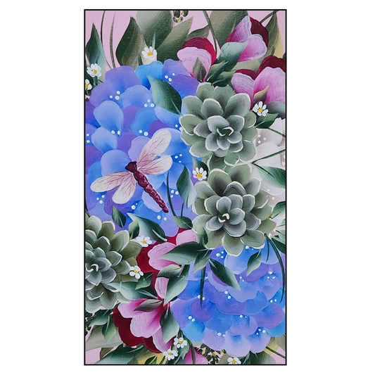 Canvas Round - Handpainted Original 50cm