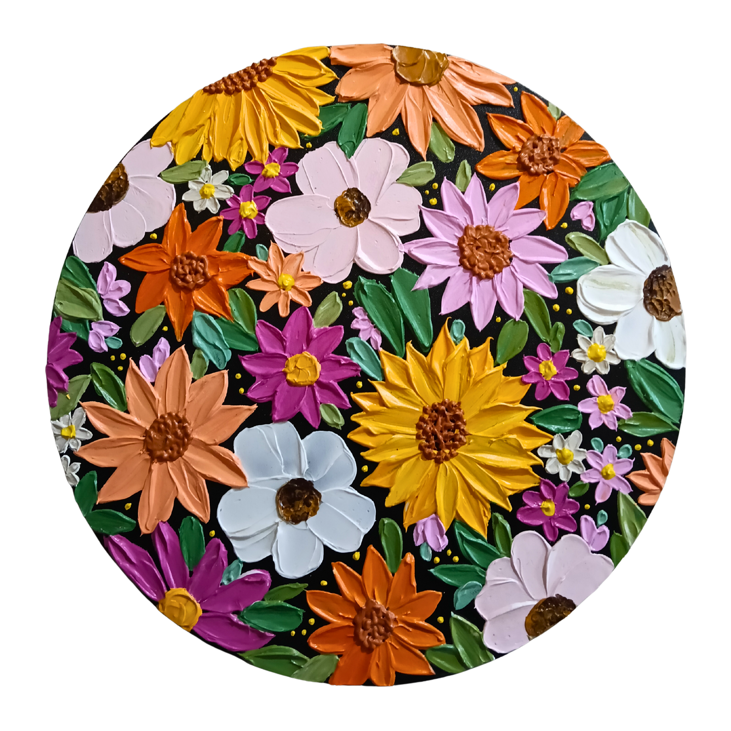Canvas Round - Textured Original 40cm