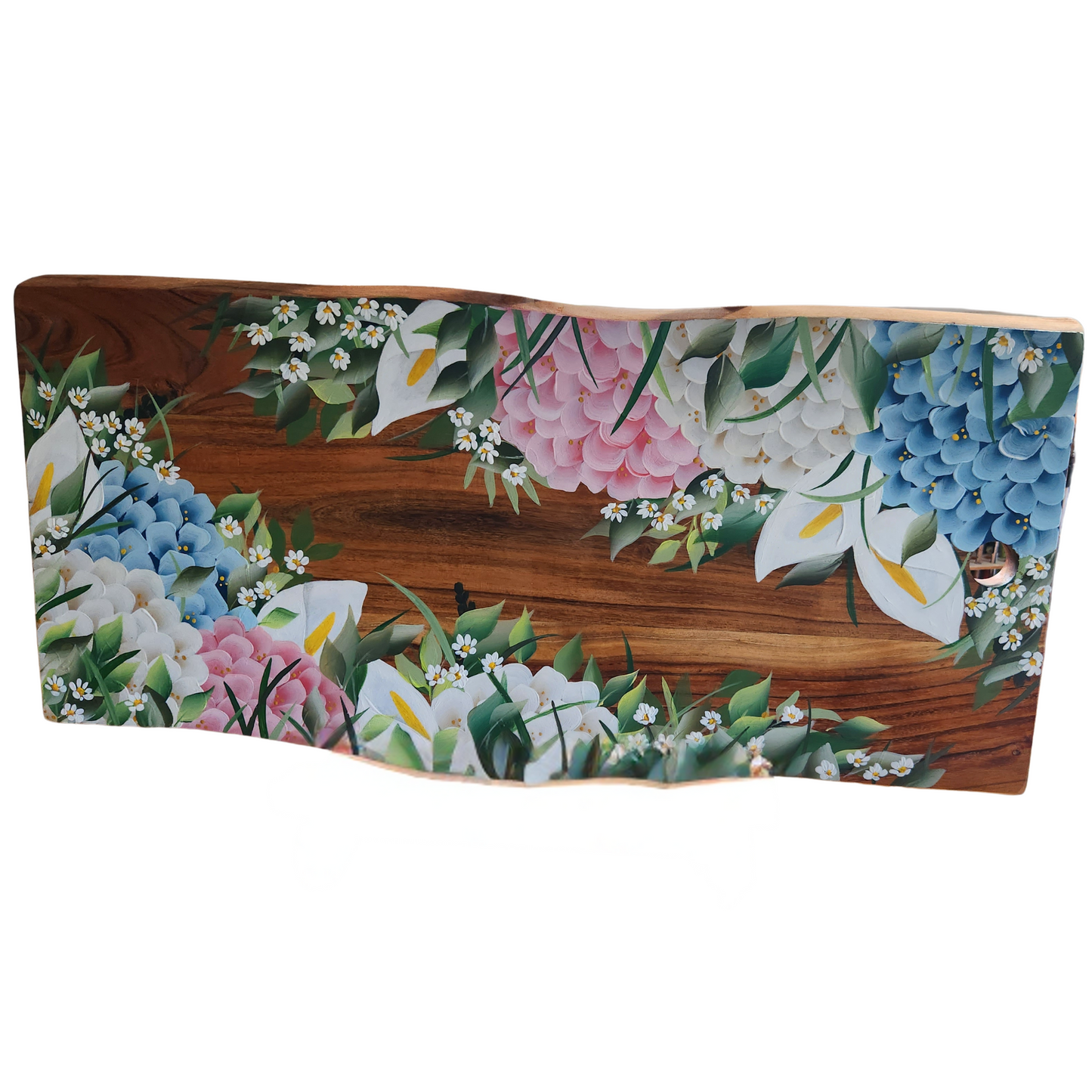 Wooden tray - Handpainted Original 50cm