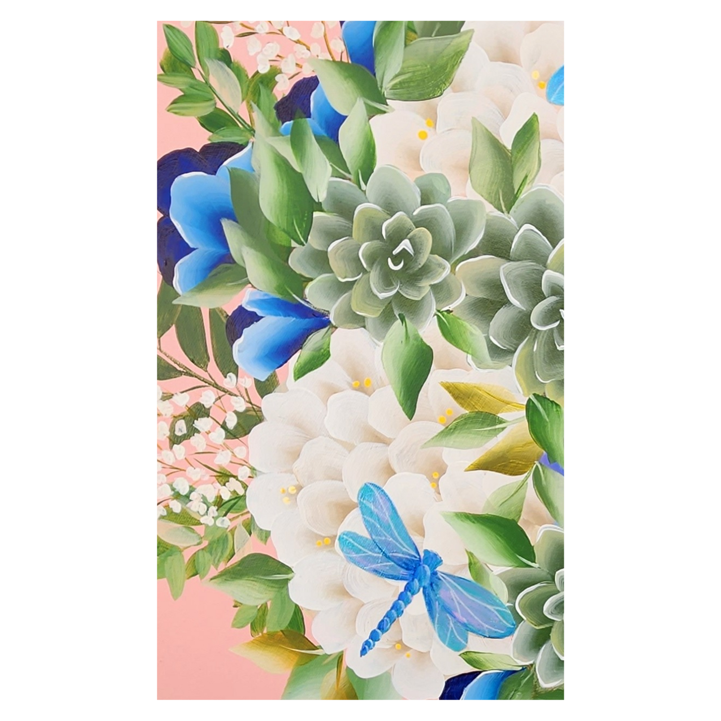 Canvas Round - Handpainted Original 50cm