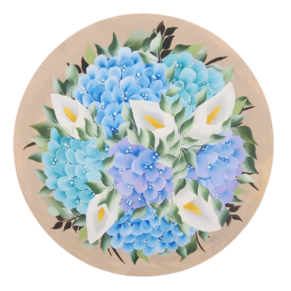 Canvas Round - Handpainted Original 40cm