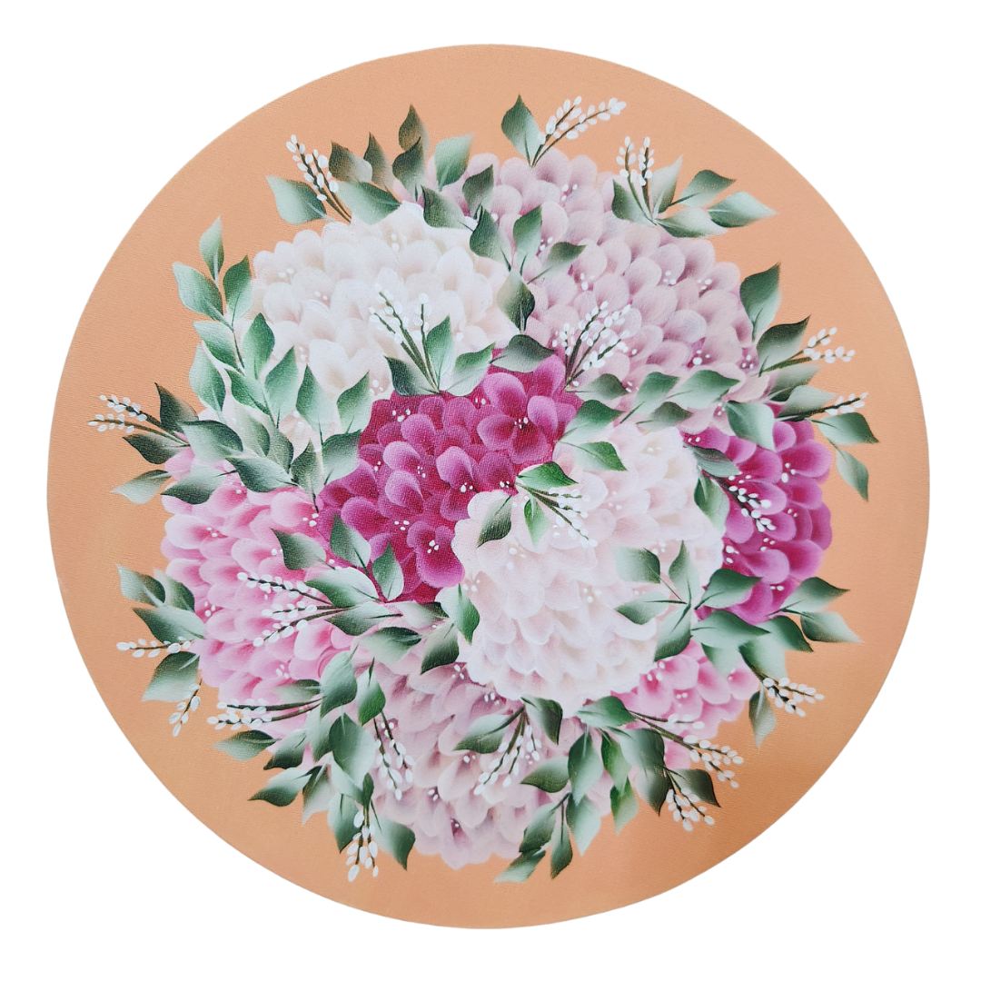 Canvas Round - Handpainted Original 40cm