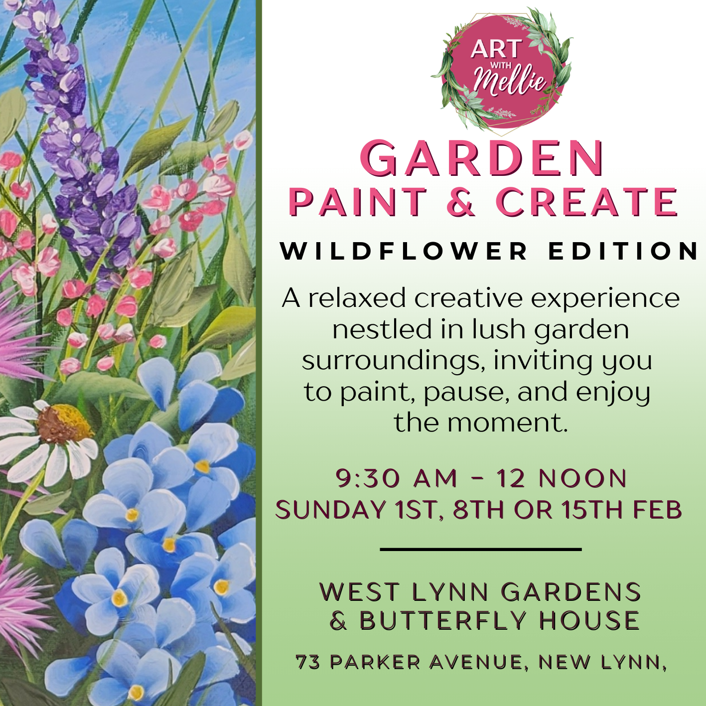 Garden Paint & Create: Wildflower Edition