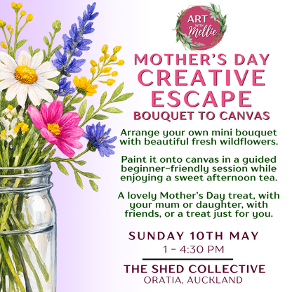 Mother's Day Creative Escape: Bouquet to Canvas