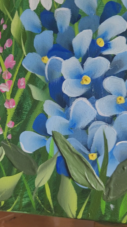 Canvas Square - Handpainted Original 50cm
