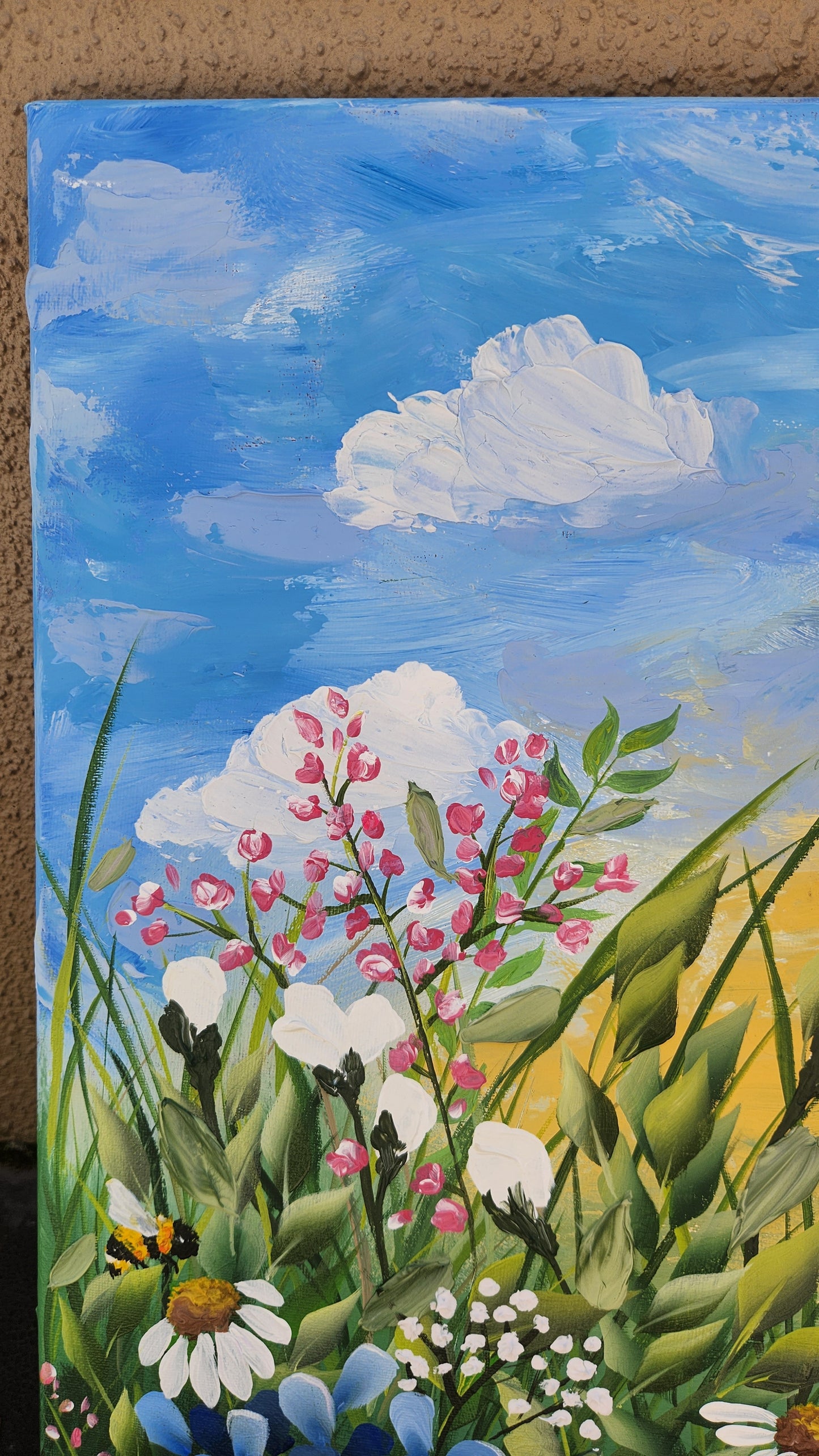 Canvas Square - Handpainted Original 50cm