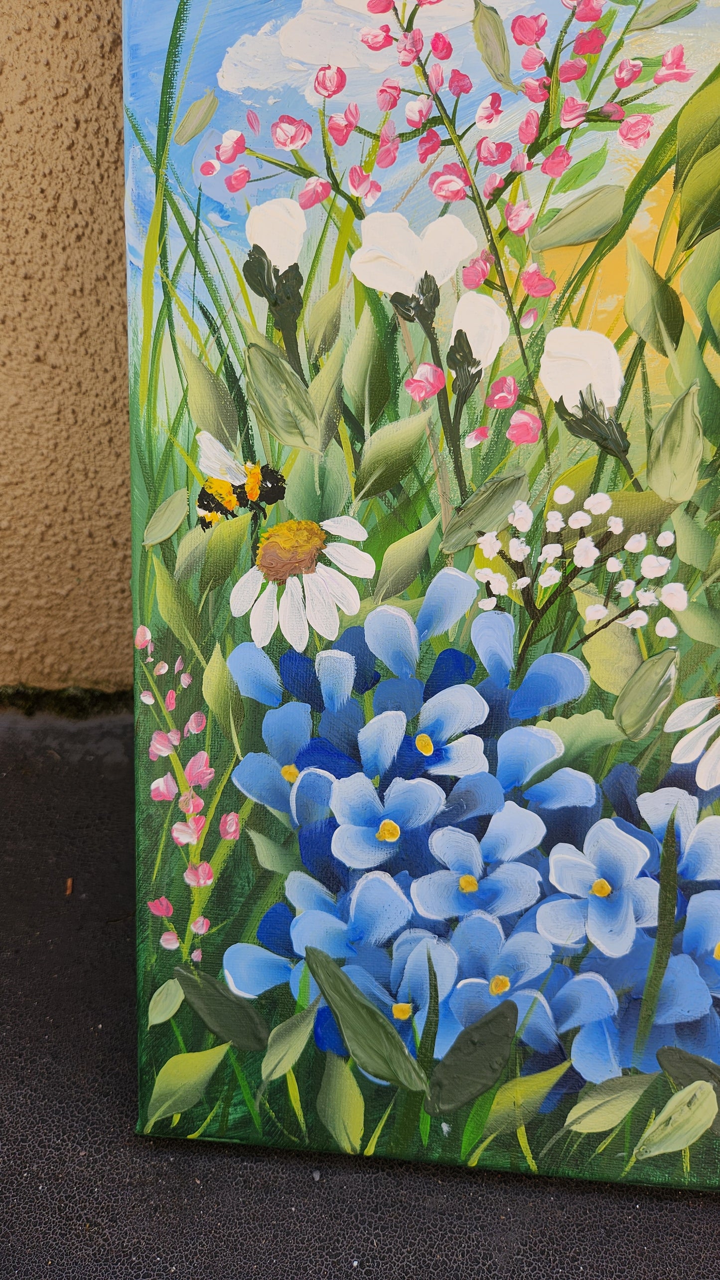 Canvas Square - Handpainted Original 50cm