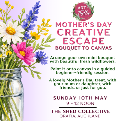Mother's Day Creative Escape: Bouquet to Canvas