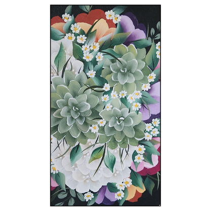 Canvas Round - Handpainted Original 40cm
