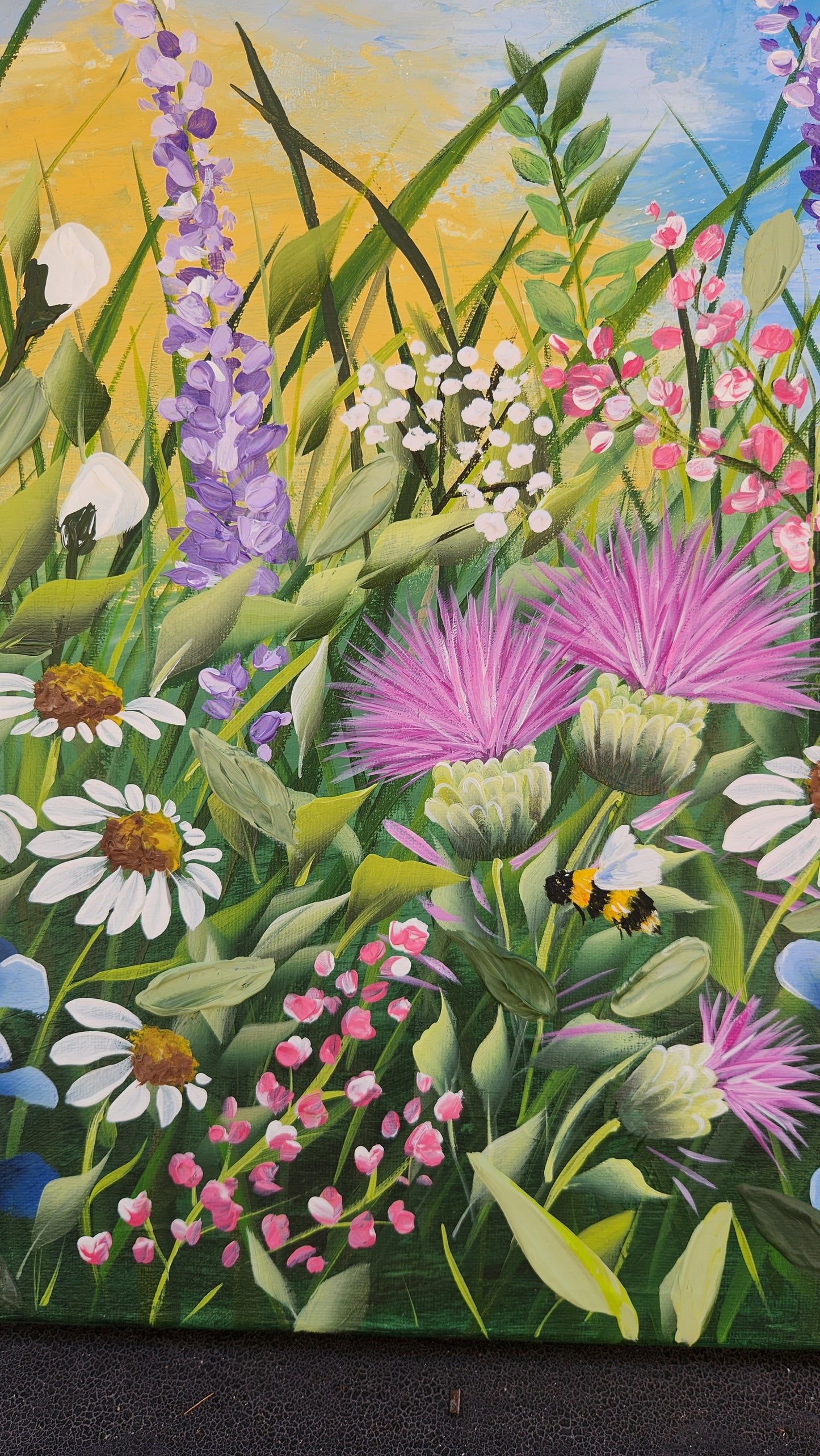 Canvas Square - Handpainted Original 50cm