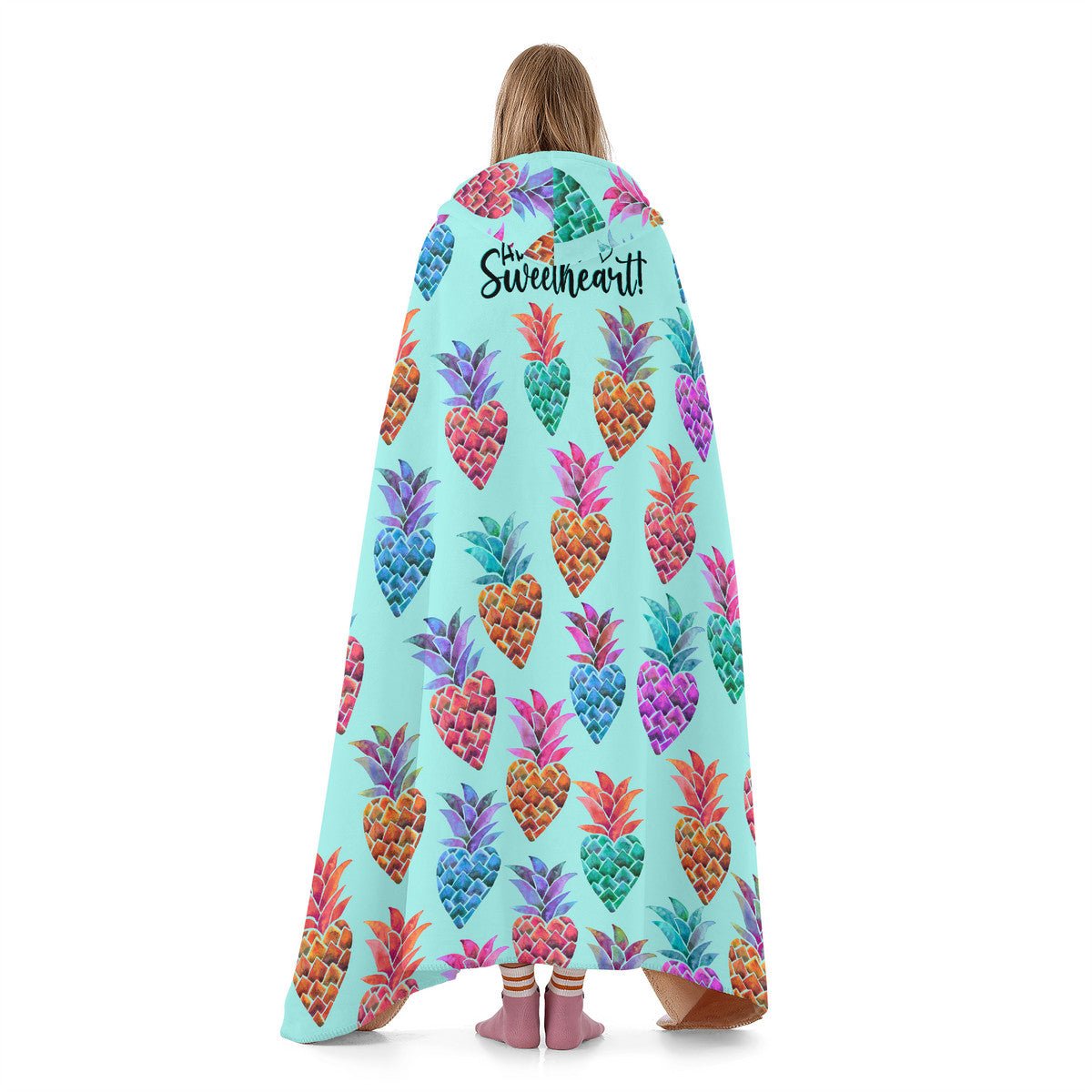 'Pineapple Snugs' Hooded Blanket in Mint - Love Those Blooms